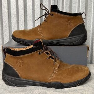 G.H. Bass Co. Mens Brown Leather Suede Chukkas Boots Propel Engineered Size 12M